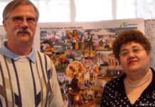 Возможность общения с «настоящим» немецким учителем Господин Ральф Лелек и Наталья Логунова, завуч ссш №11 г.Актобе.