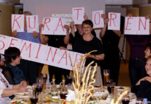 Юбилейный семинар Праздничный ужин, посвященный десятилетней работе кураторов курсов ГТЦ.