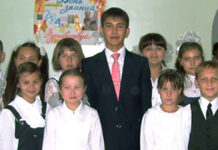 Первый День учителя Семен Кузнецов со своими учениками