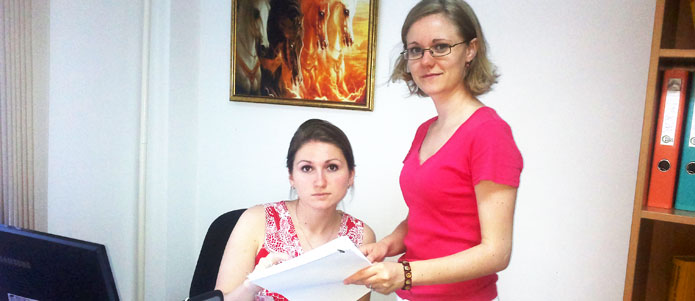 Эксперт по молодёжной работе Ольга Поляков и Екатерина Салазгорская.