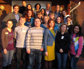 Молодежные лидеры и активисты общественных объединений немцев в Калининграде.