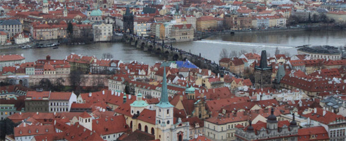 Восхитительная панорама города.
