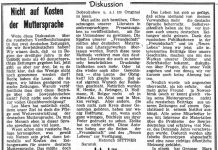 Diskussion 10 февраля 1989 года