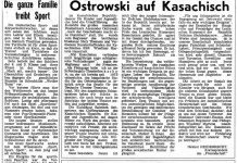 «Ostrowski auf Kasachisch», «Die ganze Familie treibt Sport» и «Jugendmode» «Ostrowski auf Kasachisch», «Die ganze Familie treibt Sport» и «Jugendmode»