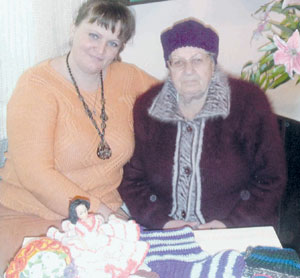 Виктория Романенко и Мария Федоровна Моисеенко