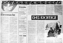 Литературная страничка Freundschaft, 1966 г. Литературная страничка Freundschaft, 1966 г.