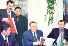 Символ этнических немцев Казахстана Визит Н.А.Назарбаева в Немецкий дом.