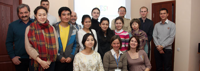 Участники семинара по экотуризму в Алматы. 2014 г.
