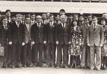 Искусство возможного. Окончание. Сергей Дьяченко на XIV Съезде комсомола Казахстана. Алма-Ата, 1978 г. | Фото: семейный архив И.Винтер