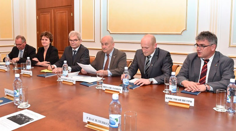 Немецкая делегация в Министерстве иностранных дел РК.