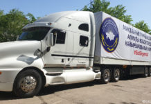 Из Алматы выехал автокараван гуманитарной помощи жителям Мактааральского района