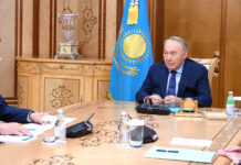 Председатель АНК Нурсултан Назарбаев принял Жансеита Туймебаева