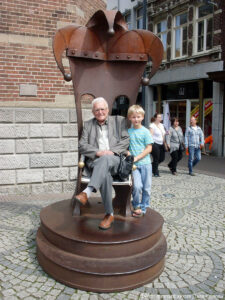 С внуком в Германии