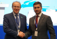 Знаковое событие в жизни этноса Депутат Мажилиса Парламента РК Альберт Рау и Евгений Больгерт, новый председатель Попечительского совета