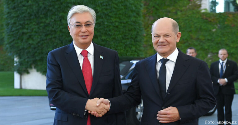 Президент Казахстана встретился с Канцлером Германии