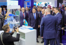 Астанадағы «ИННОПРОМ. Қазақстан» көрмесі: Беларусь, Қазақстан, Қырғызстан және Ресей үкіметтерінің басшылары жетекші өнеркәсіп кәсіпорындарының өнімдерімен танысты