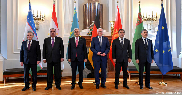 Президент Казахстана принял участие во встрече глав государств Центральной Азии с Президентом Германии