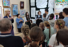 Юные художники о немецких традициях Выступление Л.Г.Лесковой, руководителя ЛФ Костанайского областного общества немцев Возрождение на открытии выставки. 23.10.2023