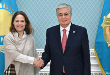 Глава государства принял председателя правления Восточного комитета германской экономики Катрину Клаас-Мюльхойзер