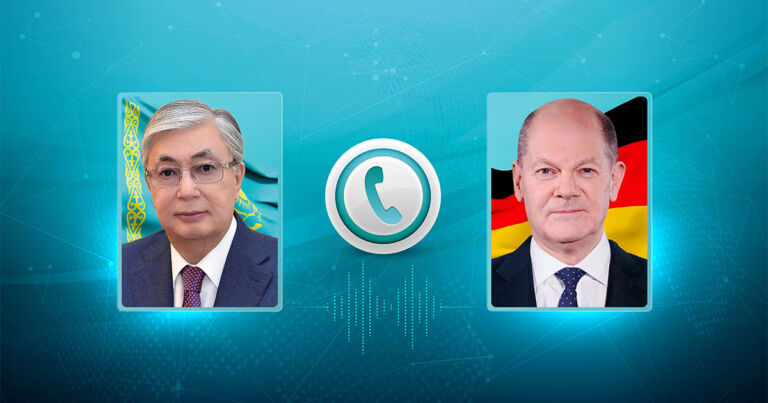 Касым-Жомарт Токаев и Олаф Шольц обсудили ряд практических вопросов отношений Казахстана и Германии