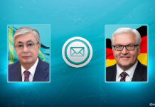 Глава государства направил поздравительную телеграмму Федеральному Президенту Германии Франку-Вальтеру Штайнмайеру