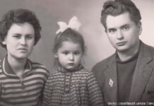 Бельгердің «Волк, Чапа и другие. Рассказы о людских судьбах и братьях наших меньших» кітабі туралы Герольд Бельгер с супругой Раисой Хисматулиной и дочерью Иринушкой.