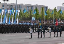 В Астане состоялся военный парад, посвященный 80-летию Великой Победы