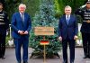 Президент Узбекистана и Федеральный президент Германии посадили дерево на Аллее почетных гостей