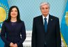 Президент Казахстана принял Федерального министра экономики и энергетики Германии Катерину Райхе Катерина Райхе