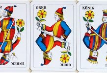Жёлуди, листья, сердца… И бубенцы. Продолжение Фигурные карты масти роз швейцарской колоды. Изображение предоставлено автором