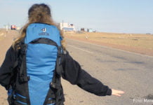 Per Anhalter durch die Steppe