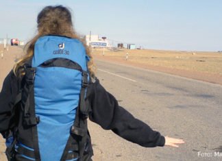 Per Anhalter durch die Steppe