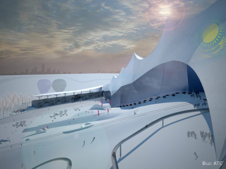 Deutsche und Österreicher planen Wintersportzentrum in der Steppe