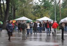 Party bei Dauerregen