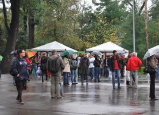 Party bei Dauerregen