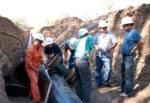 Schlaue Molche inspizieren Pipelines