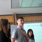 Iwan Litwinow und Assel Issajewa, IPS-Stipendiaten aus Kasachstan.