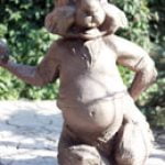 Skulptur des lustigen Murmeltiers.