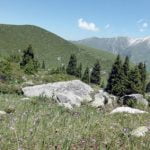 Bergpanorama im Trans-Ili-Alatau.