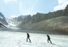 Livekonzert eines schmelzenden Gletschers