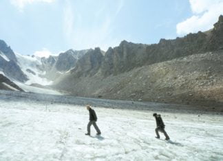 Livekonzert eines schmelzenden Gletschers