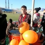 Trommeln f&uuml;r die &ldquo;Schachtler&rdquo;.