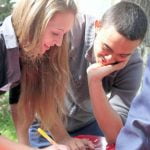 Sch&uuml;ler beim Workshop.