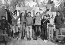 Bunte Bäume in Pawlodar