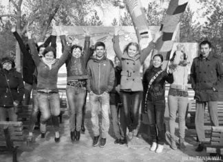 Bunte Bäume in Pawlodar