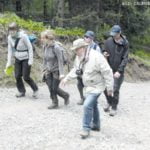 Auf dem Weg in die Berge.