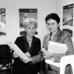 Lilia Gontscharuk, Vorsitzende der &bdquo;Wiedergeburt&rdquo; in Semei und Walentina Koschenowa, Sozialarbeiterin der &bdquo;Wiedergeburt&rdquo; Almaty.