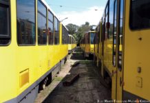 Berliner Trams rumpeln durch Almaty
