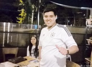 Fußballfan mit großen Erwartungen