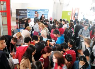 Andrang in deutscher Ecke